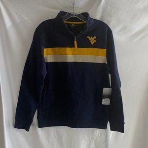 West Virginia Mountaineers 1/4 size Youth Sweater size M New
